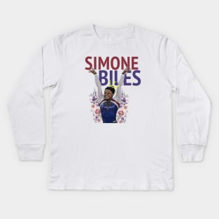 Simone Biles Kids Long Sleeve T-Shirt